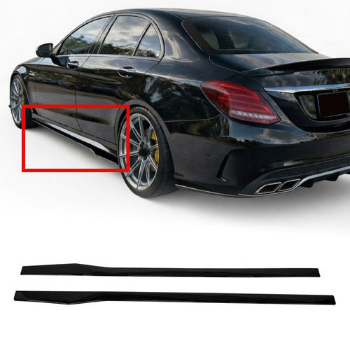 Pair gloss black side skirt - gloss,