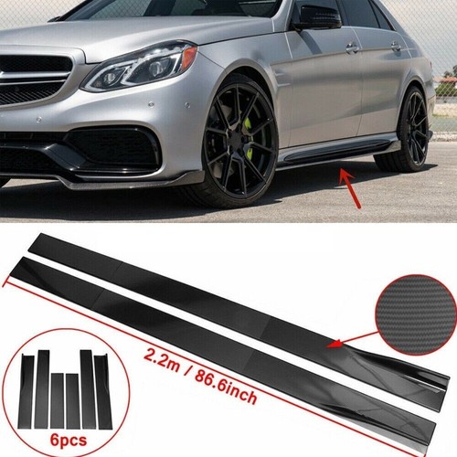 Carbon fiber side skirt - carbon,