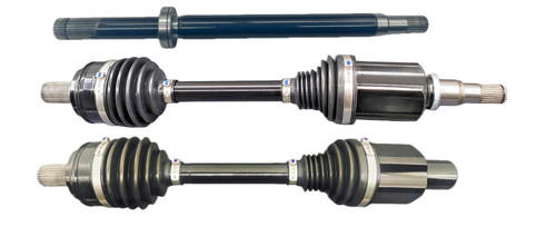 Front axle assembly for - cv,