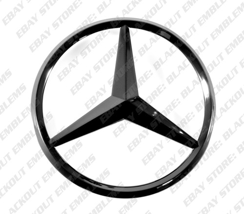 Black trunk star emblem - trunk, badge