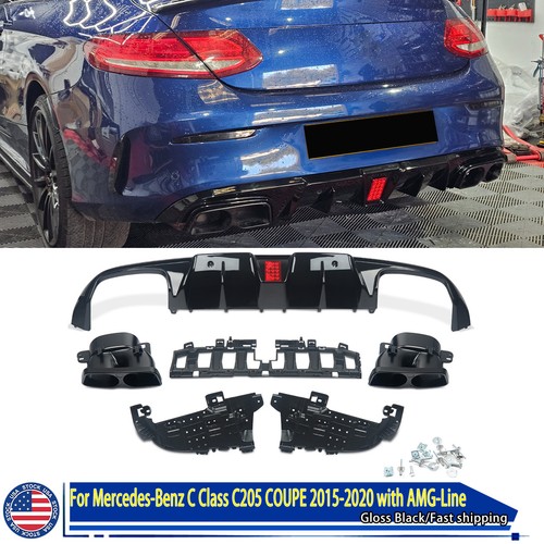 Rear diffuser led exhaust - rear,