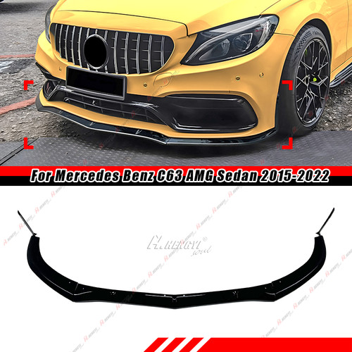 Gloss black front bumper - gloss,