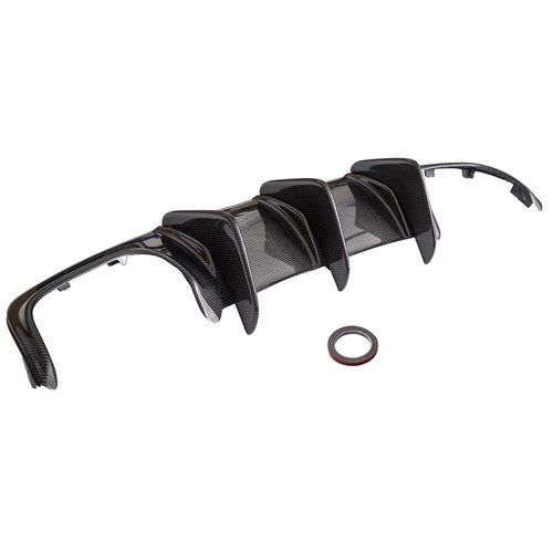 Carbon fiber rear diffuser - fiber,